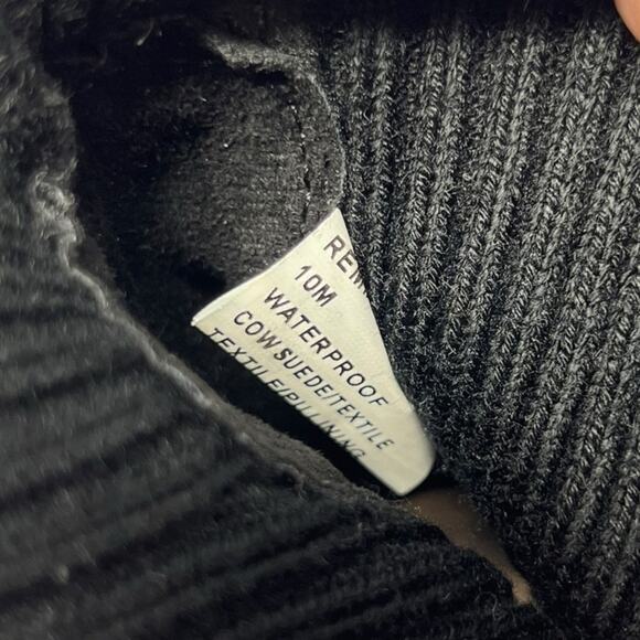 Blondo Remi Waterproof Stretch Knit Lug Bootie in Black Suede Size 10 NEW - Picture 7 of 7